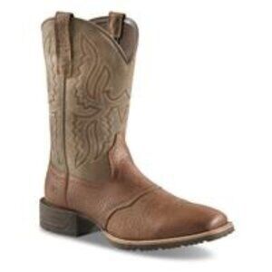 Ariat Hybrid Ranchway Western Boots – Earth – Men’s Size 9.5 EE (Wide)